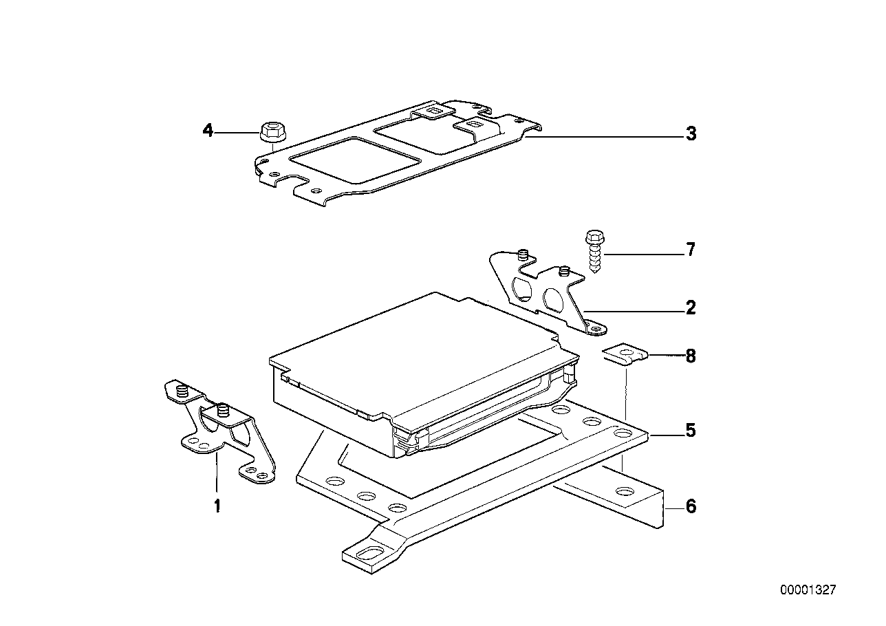 Genuine BMW 12141727499 E30 E34 Bracket Right (Inc. 318is) | ML Performance UK Car Parts