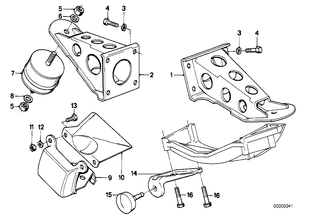 Genuine BMW 11811128499 E30 Supporting Bracket Left STAHL (Inc. 325e & 325i) | ML Performance UK Car Parts