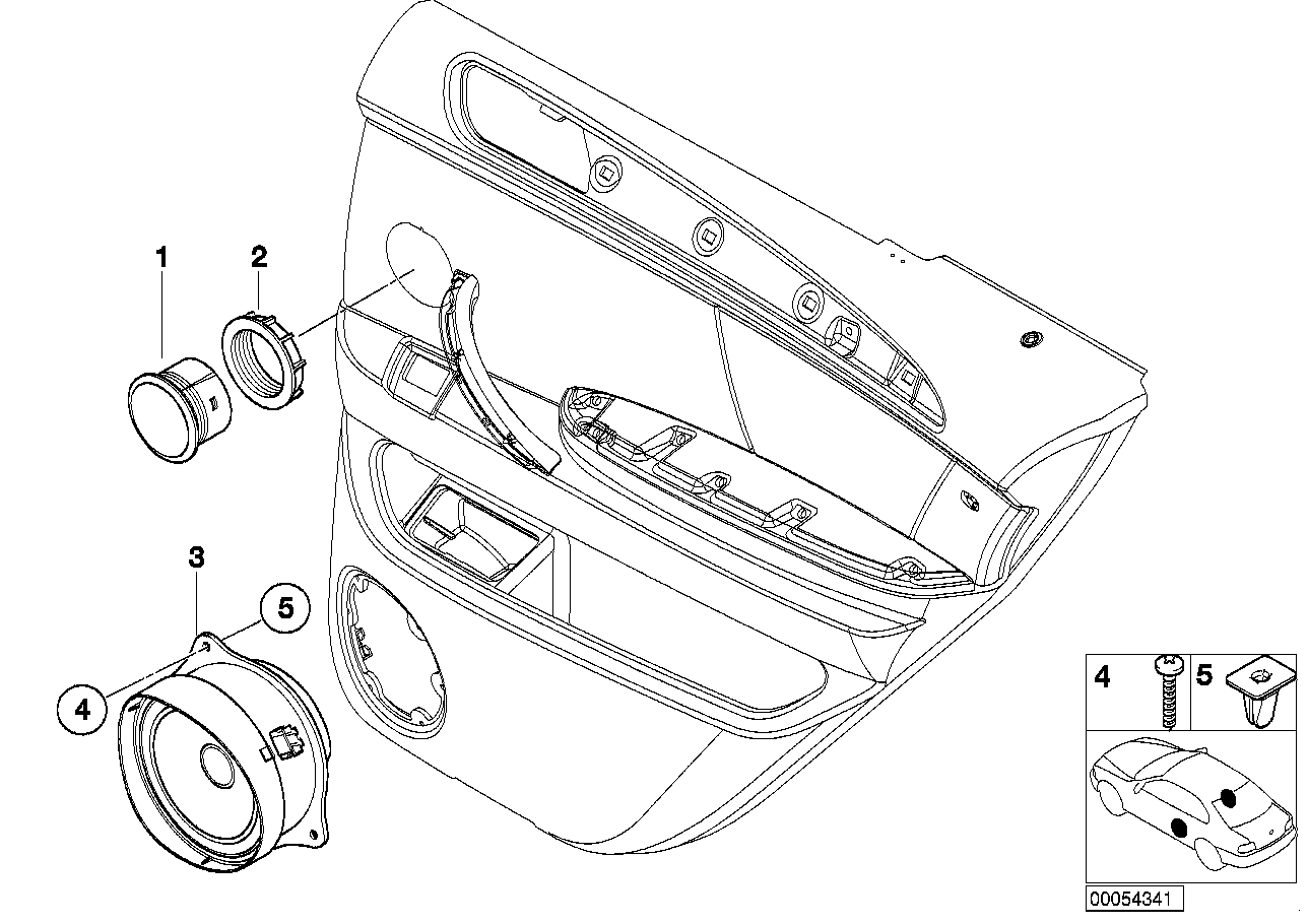 Genuine BMW 65138380583 E53 Loudspeaker Hifi Left 50-13.000HZ (Inc. X5 4.8is, X5 3.0i & X5 4.4i) | ML Performance UK Car Parts