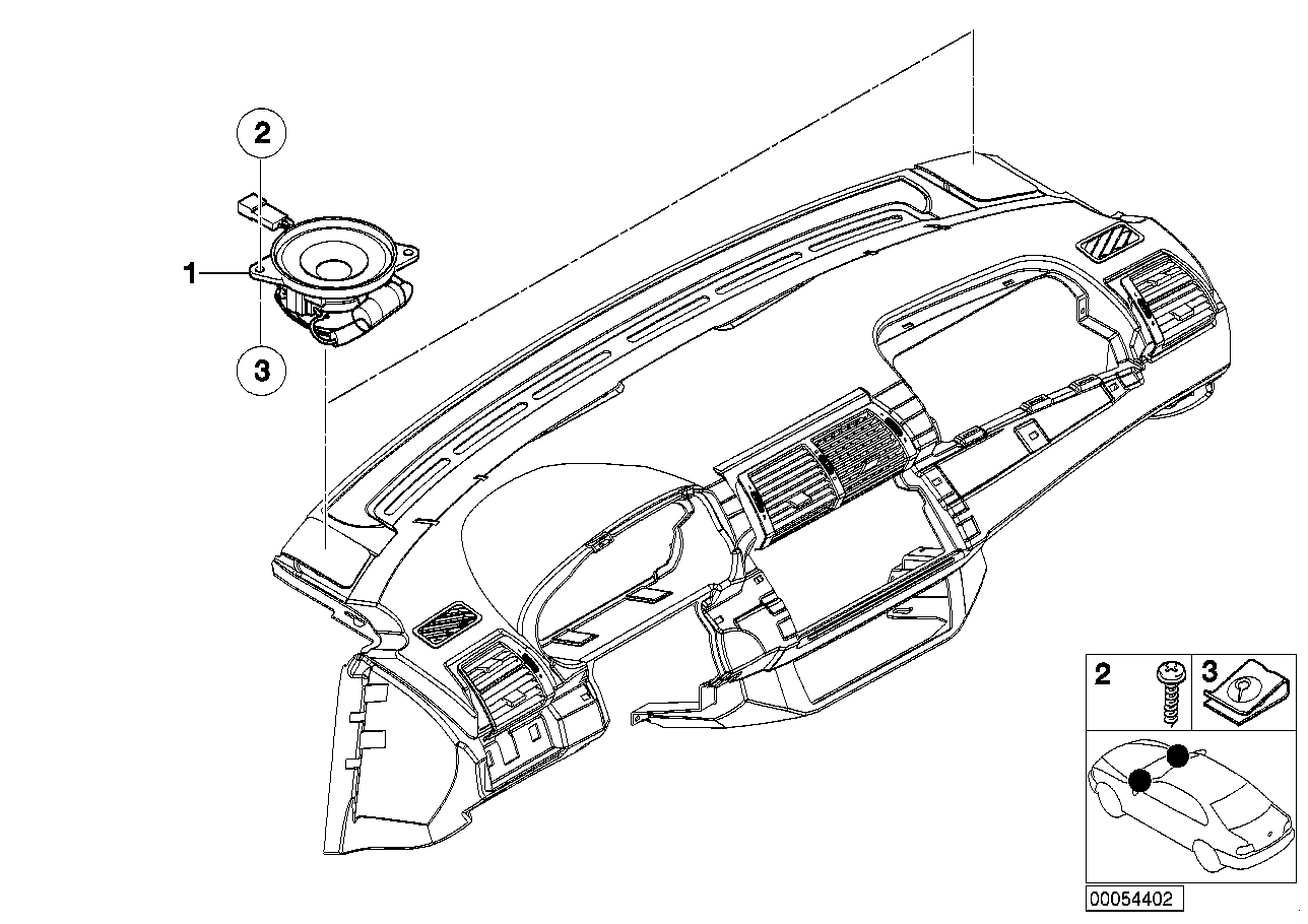 Genuine BMW 65138379375 E53 Loudspeaker Front 200-2.000HZ (Inc. X5) | ML Performance UK Car Parts