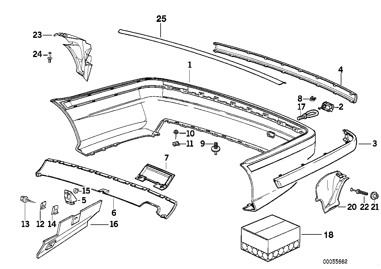 Genuine BMW 51128135487 E36 Rubber Strip Left (Inc. 325i, M3 & 318tds) | ML Performance UK Car Parts