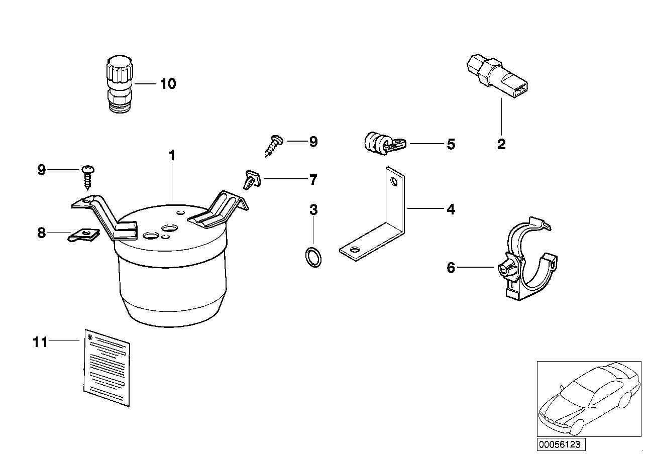 Genuine BMW 64508391026 E36 Label 