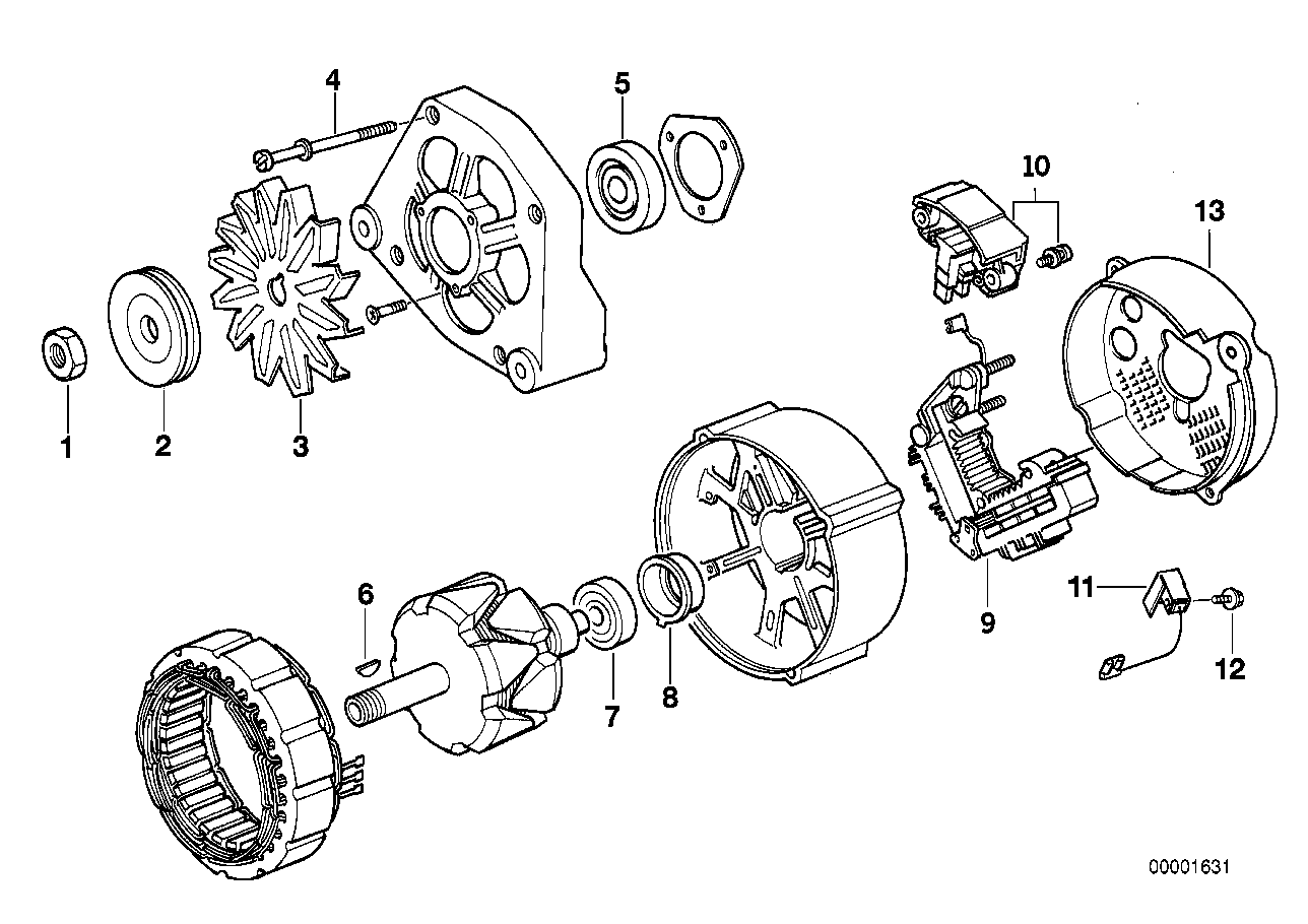 Genuine BMW 12311726375 E30 E28 Fan Wheel (Inc. 325i) | ML Performance UK Car Parts