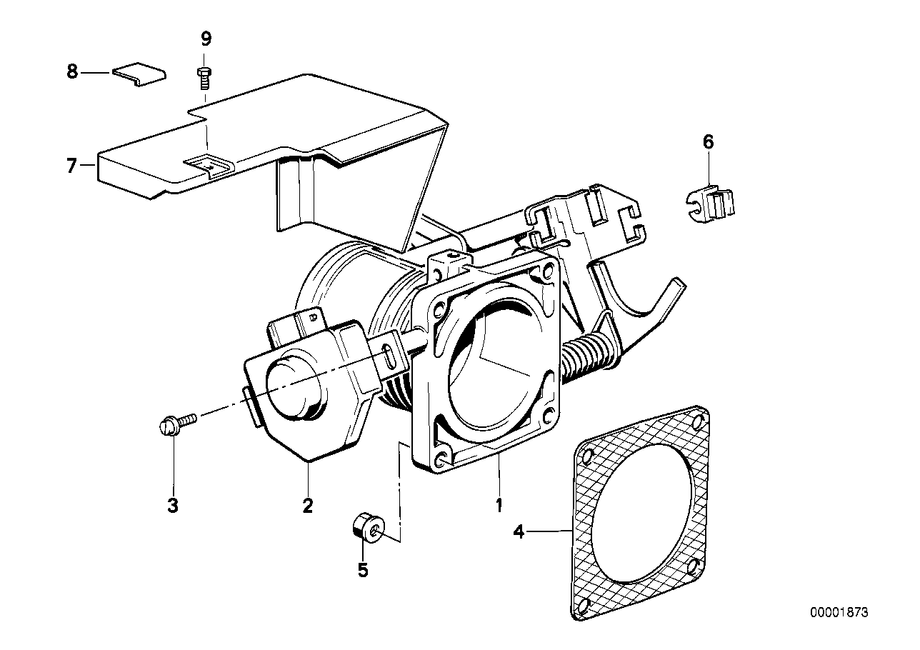 Genuine BMW 13541711008 E34 E24 E32 Throttle Housing Assy Eh CODE 