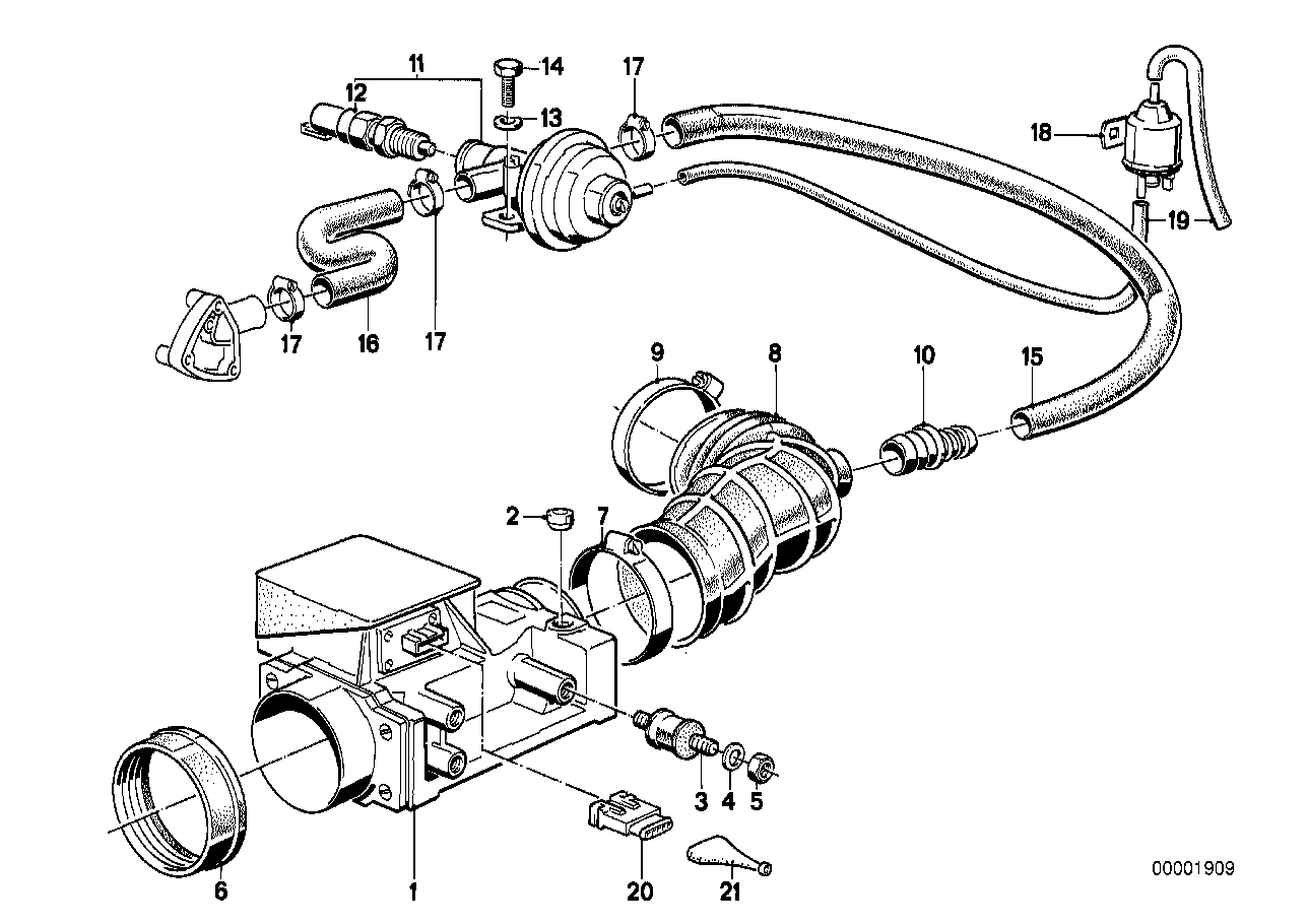 Genuine BMW 11631286161 E28 Hose (Inc. 525e) | ML Performance UK Car Parts