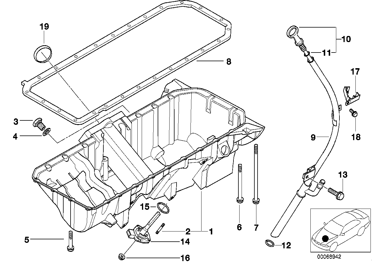 Genuine BMW 11137531944 E53 Oil Pan (Inc. X5 3.0i) | ML Performance UK Car Parts