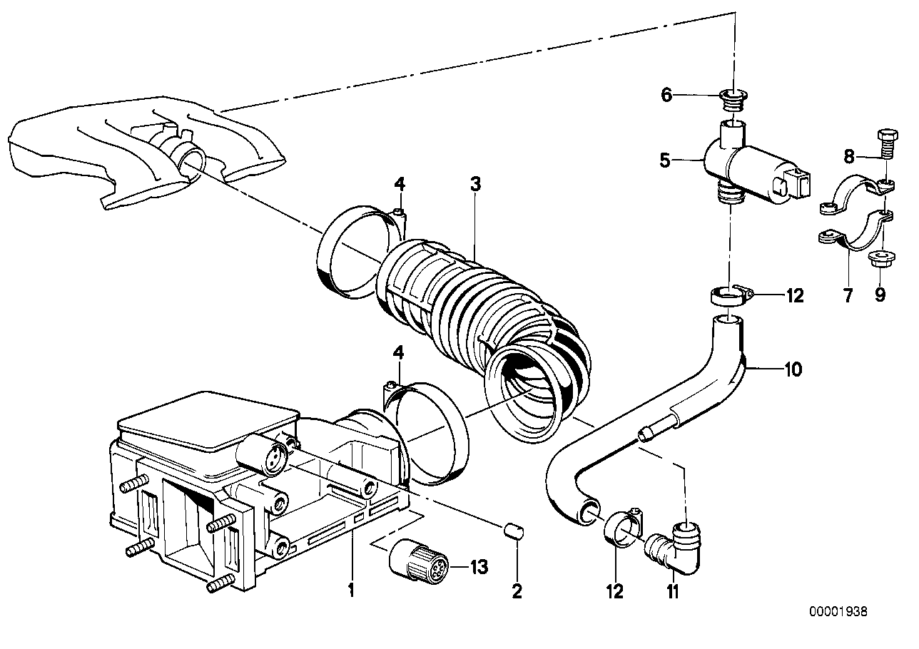 Genuine BMW 13621734651 E30 Air Volume Determinator Without Co-Poti (Inc. 316i) | ML Performance UK Car Parts