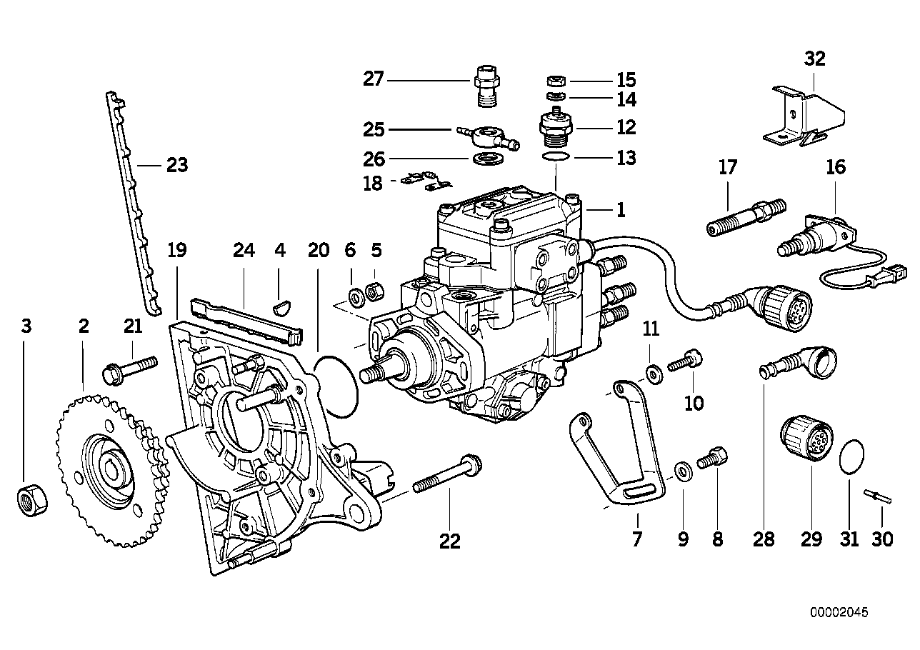 Genuine BMW 13512244539 E36 E34 At-Injection Pump DDE2/50mm (Inc. 525tds, 525td & 325td) | ML Performance UK Car Parts