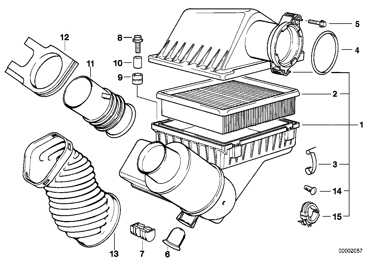 Genuine BMW 13711702145 E34 E32 Intake Muffler With Cyclon (Inc. 740iL, 740i & 540i) | ML Performance UK Car Parts