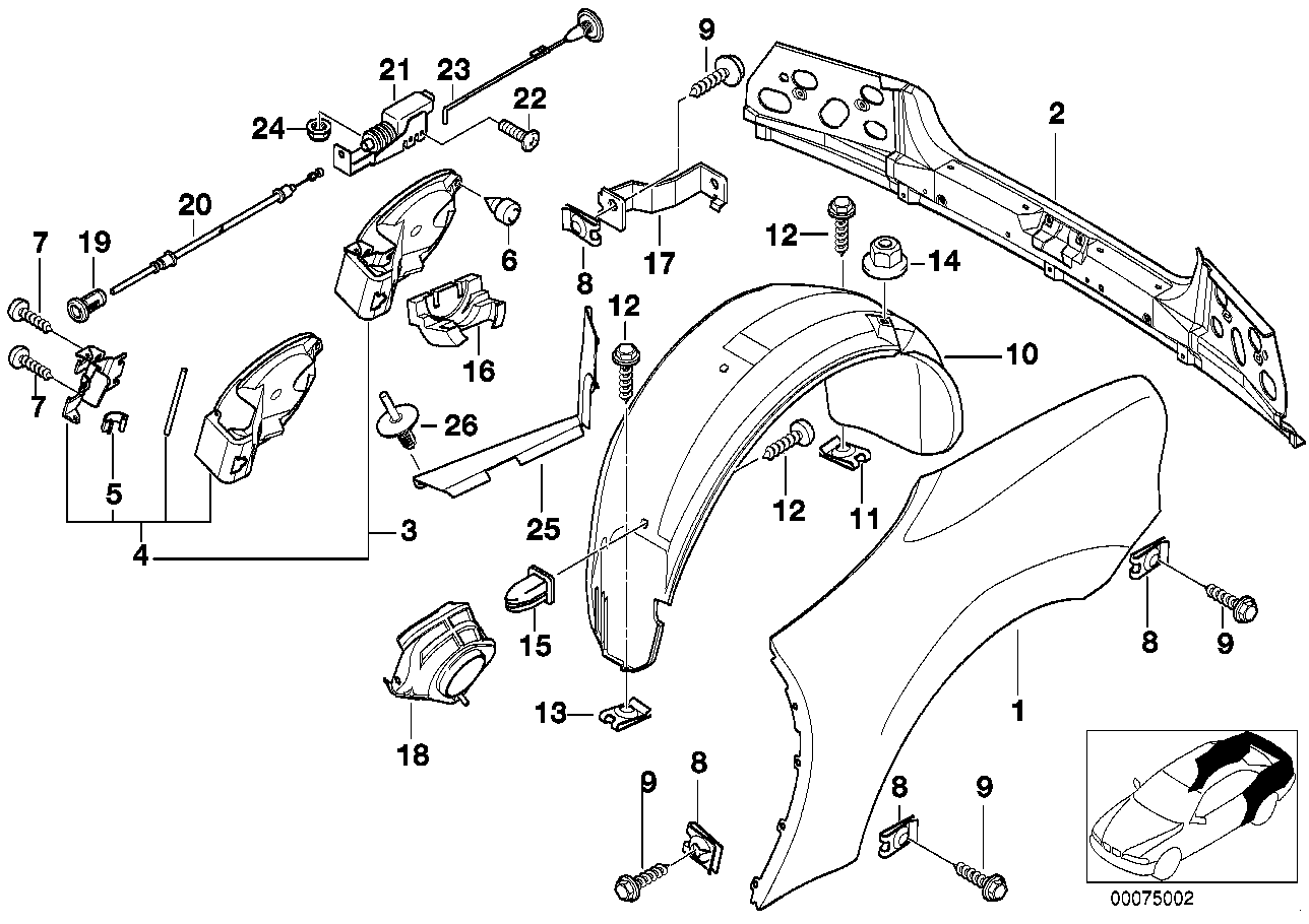 Genuine BMW 51718400421 E36 Mudguard (Inc. Z3) | ML Performance UK Car Parts