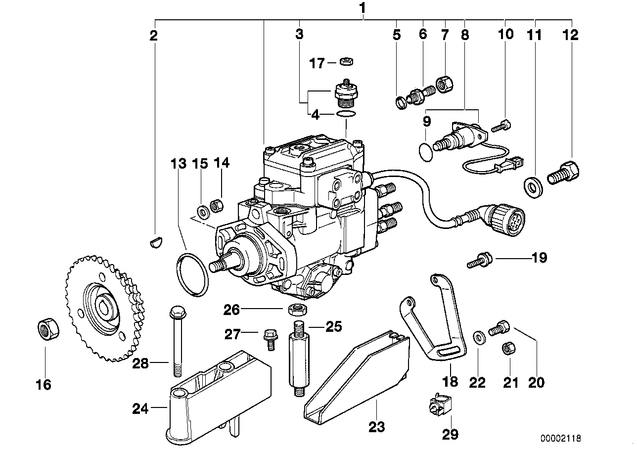 Genuine BMW 13512245735 E36 E34 At-Injection Pump DDE2/68mm (Inc. 525tds, 525td & 325td) | ML Performance UK Car Parts