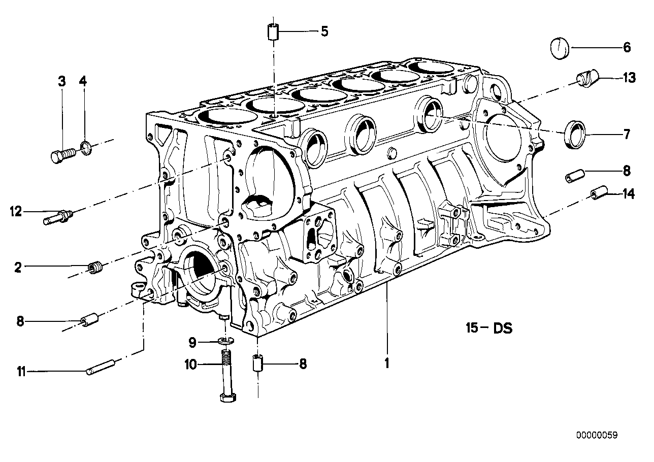 Genuine BMW 11111720661 E32 Engine Block With Piston (Inc. 730i) | ML Performance UK Car Parts