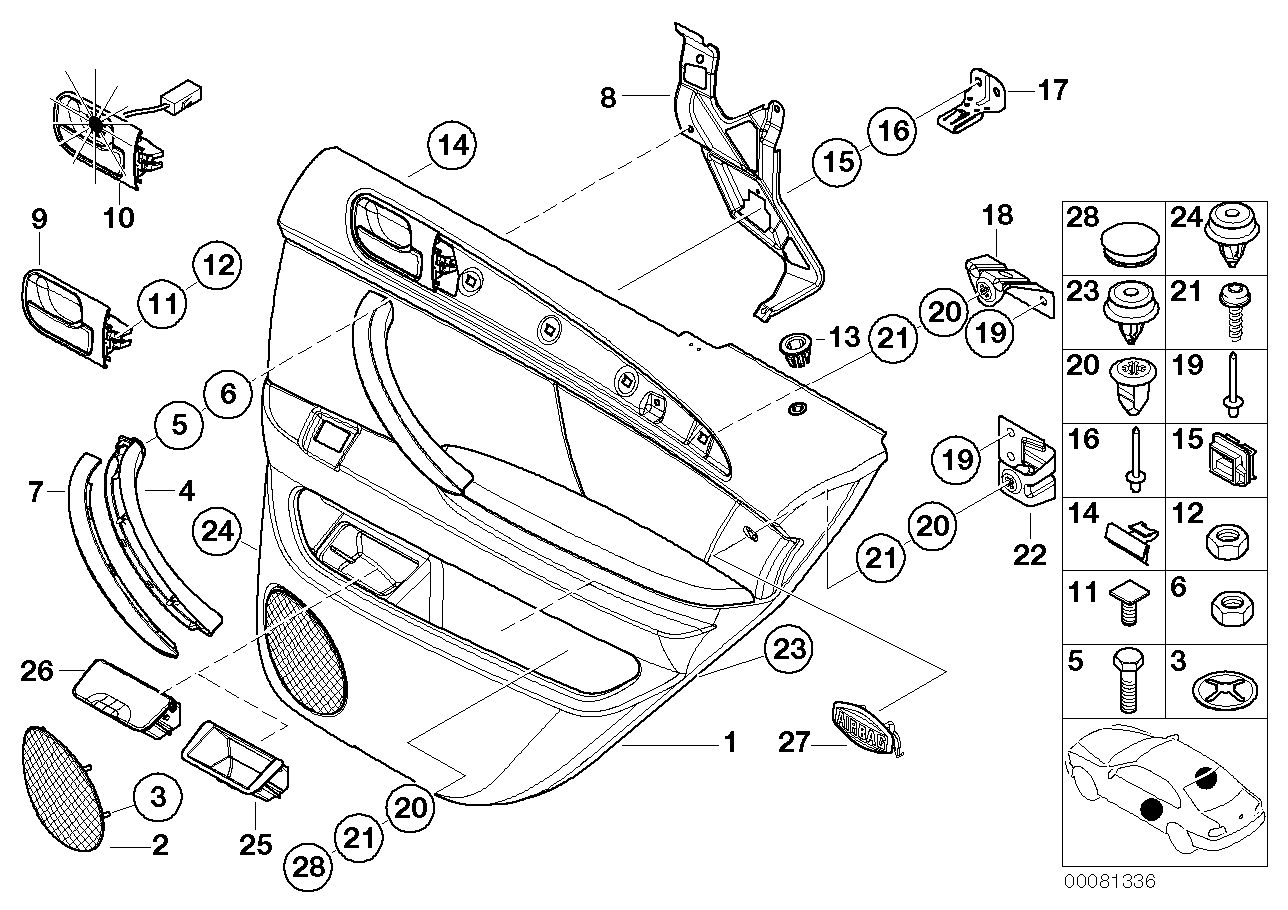 Genuine BMW 51427003709 E53 Trim Panel Bracket (Inc. X5) | ML Performance UK Car Parts