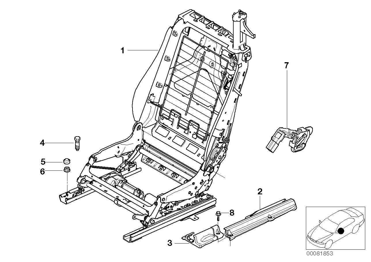 Genuine BMW 52106971285 E64 E46 Connecting Elements (Inc. 630i) | ML Performance UK Car Parts