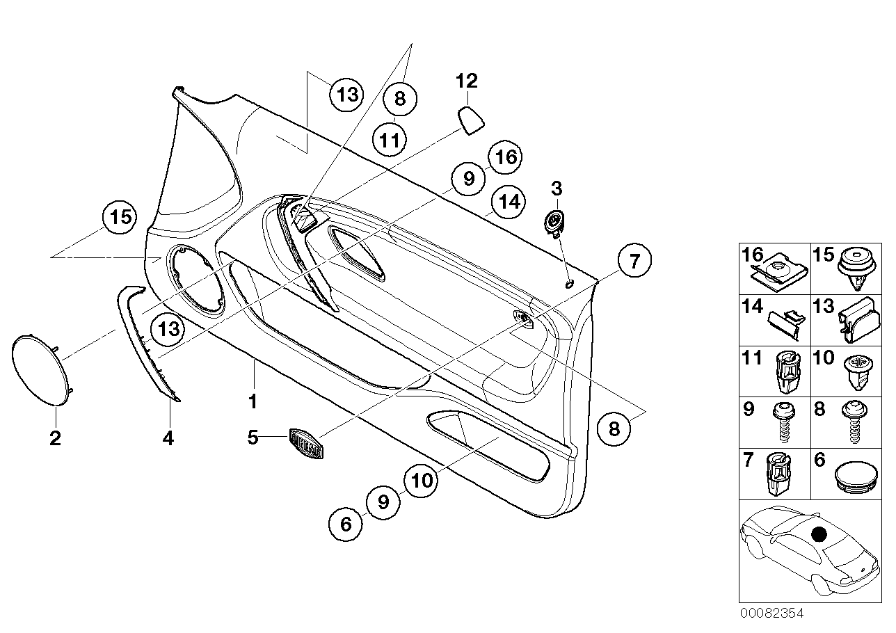 Genuine BMW 51417030270 E46 Covering Right GRAPHIT HELL (Inc. 320td, 325ti & 316ti) | ML Performance UK Car Parts