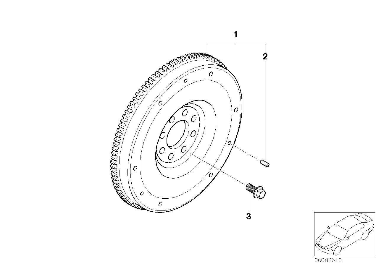 Genuine BMW 11227535599 R50 Flywheel (Inc. One, One 1.6i & One 1.4i) | ML Performance UK Car Parts