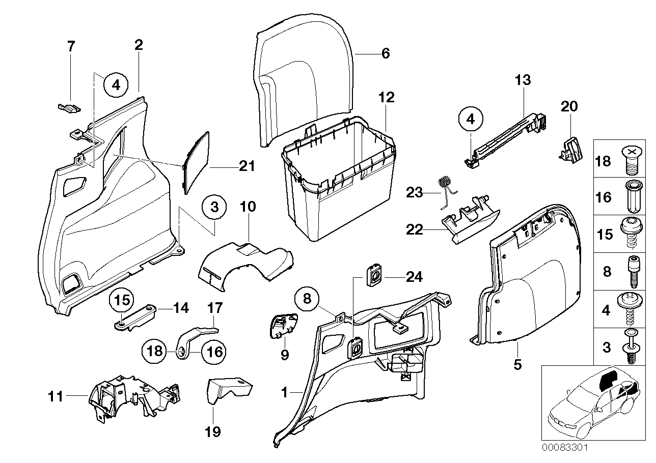 Genuine BMW 51478261925 E46 Unlocking Unit, Left (Inc. 320i, 325xi & 323i) | ML Performance UK Car Parts