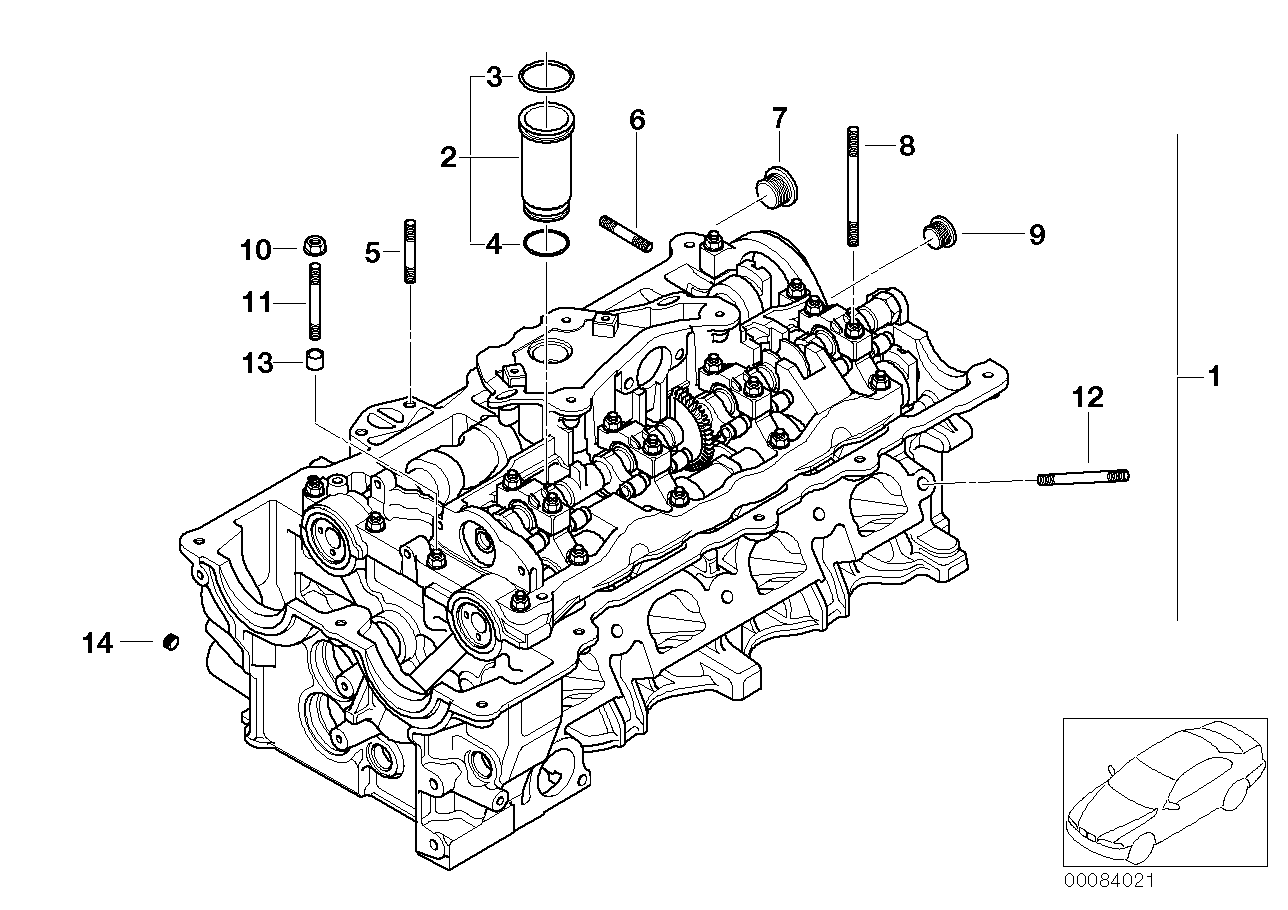 Genuine BMW 11127581141 E85 E46 E83 Cylinder Head With Valve Gear (Inc. 316i, 318Ci & 318i) | ML Performance UK Car Parts