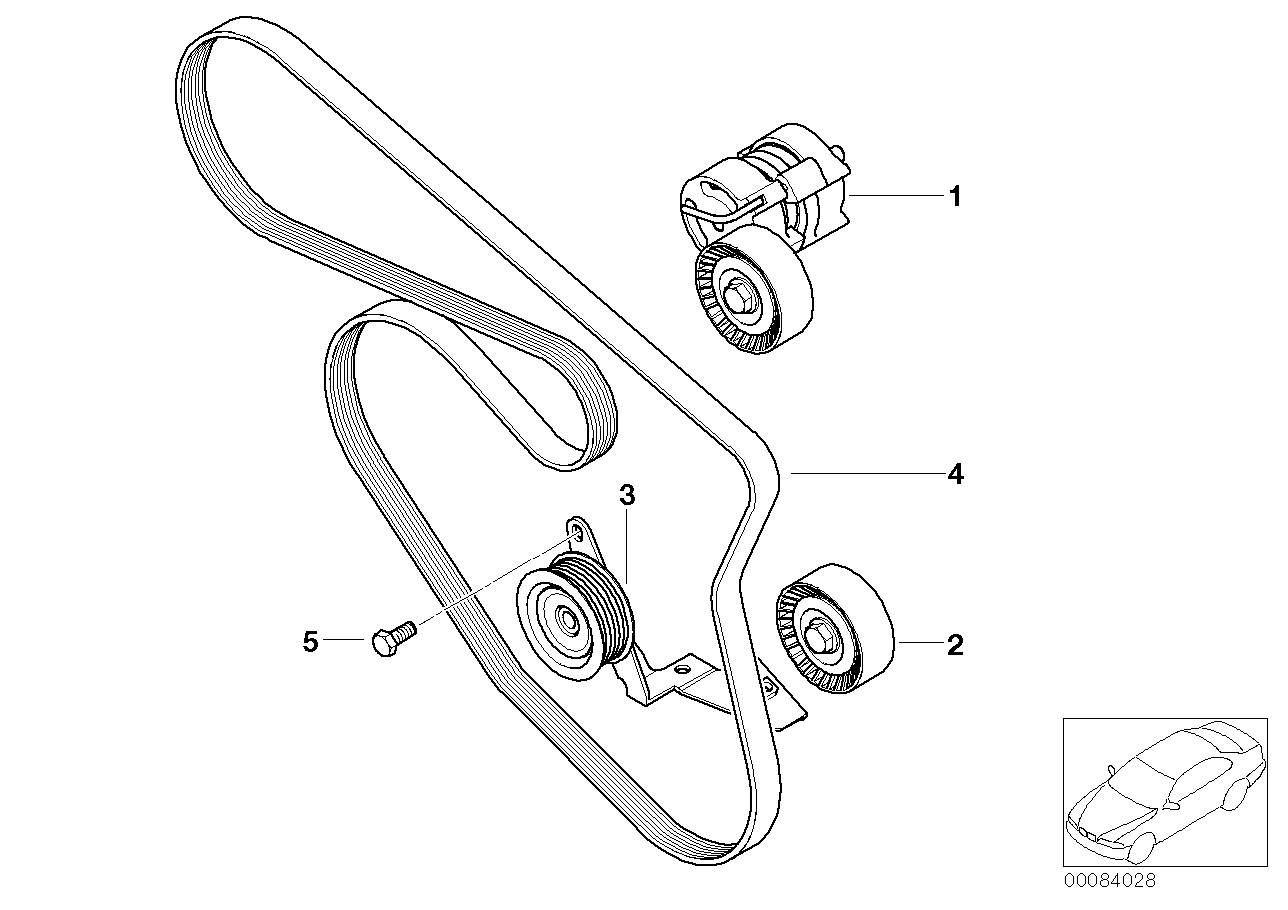 Genuine BMW 11281440378 E85 E93 Deflection Pulley (Inc. 116i, 316ti & X1 18i) | ML Performance UK Car Parts