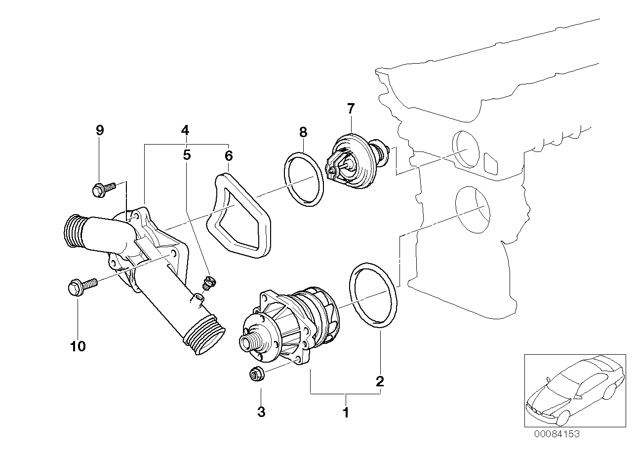 Genuine BMW 11531740478 E39 E38 Connection Flange (Inc. 520i, 523i & 728iL) | ML Performance UK Car Parts