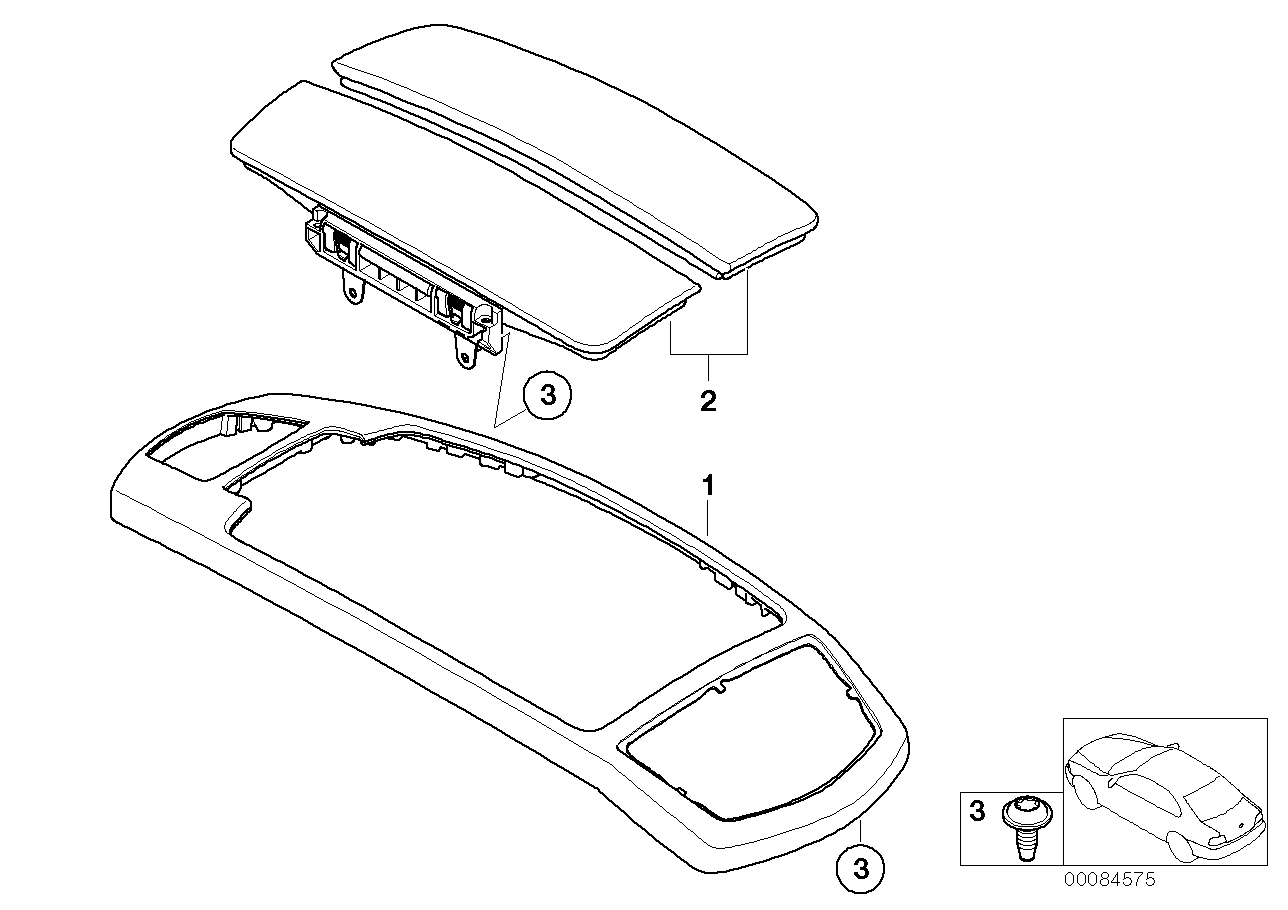 Genuine BMW 51167152538 E65 E67 E66 Set Of Covers, Center Armrest LAVABLAU (Inc. 740Li, 730Li & 750i) | ML Performance UK Car Parts