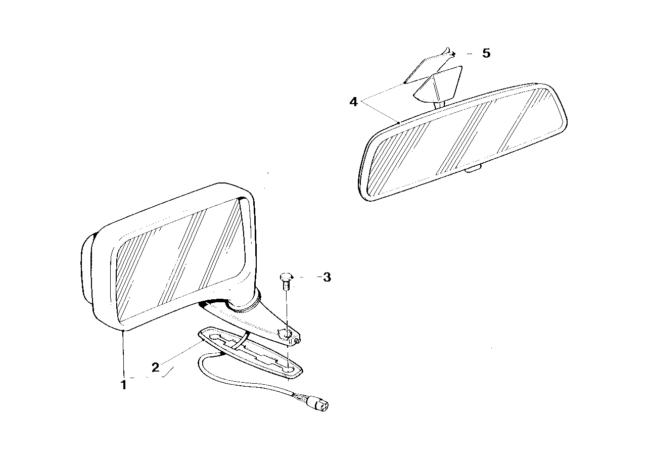 Genuine BMW 51162165802 E26 Exterior Mirror Right (Inc. M1) | ML Performance UK Car Parts