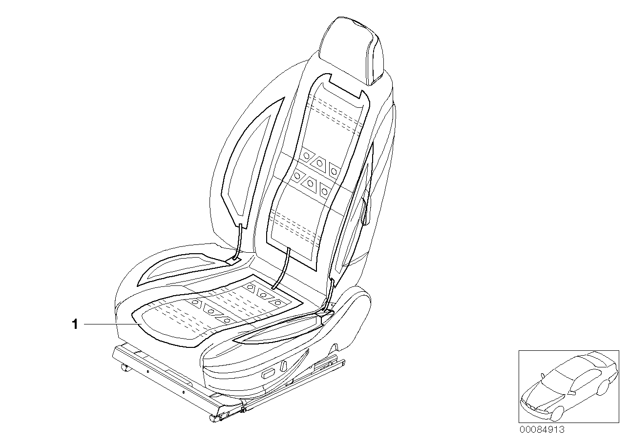 Genuine BMW 64117005823 E52 Seat Heating (Inc. Alpina V8 & Z8) | ML Performance UK Car Parts