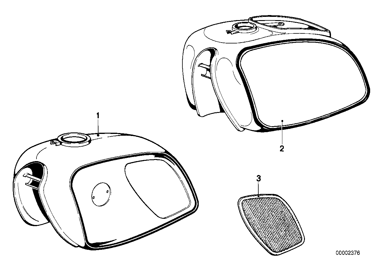 Genuine BMW 16111230048 Knee Padding Left (Inc. R90/6, R75/5 & R60/5) | ML Performance UK Car Parts