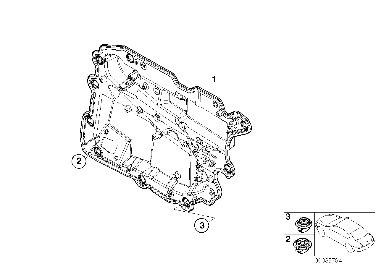 Genuine BMW 51427181064 E65 Carrier, Door Rear Right (Inc. 750i, 740d & 730d) | ML Performance UK Car Parts