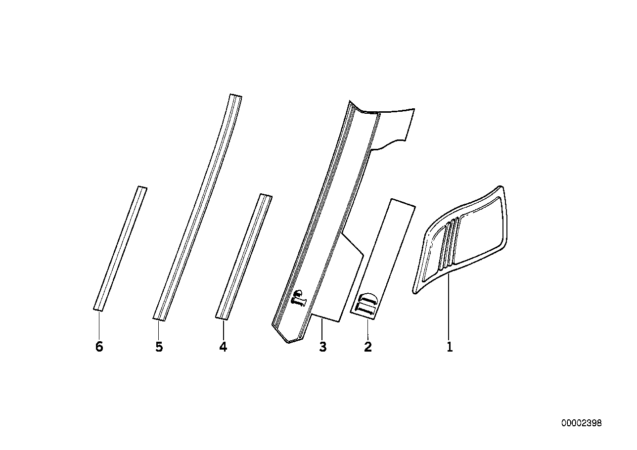 Genuine BMW 51142322708 Ornamental Strips 2XGN.SW. 310mm (Inc. R 100 GS) | ML Performance UK Car Parts