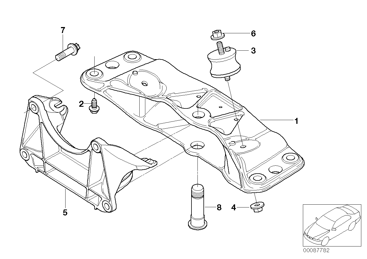 Genuine BMW 22326772288 E66 E65 E67 Transmission Supporting Bracket (Inc. 750Li, 760Li & 730d) | ML Performance UK Car Parts