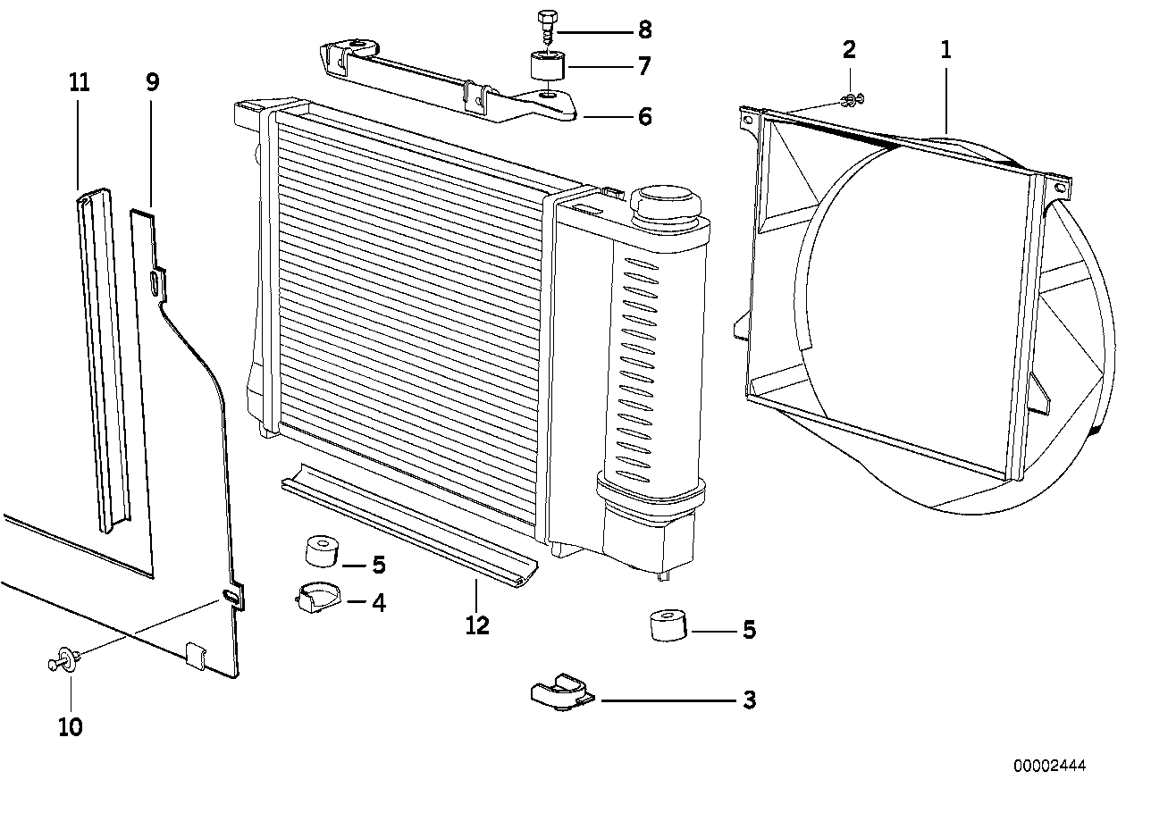 Genuine BMW 17111712828 E30 Cover (Inc. 318i, 318is & 316i) | ML Performance UK Car Parts