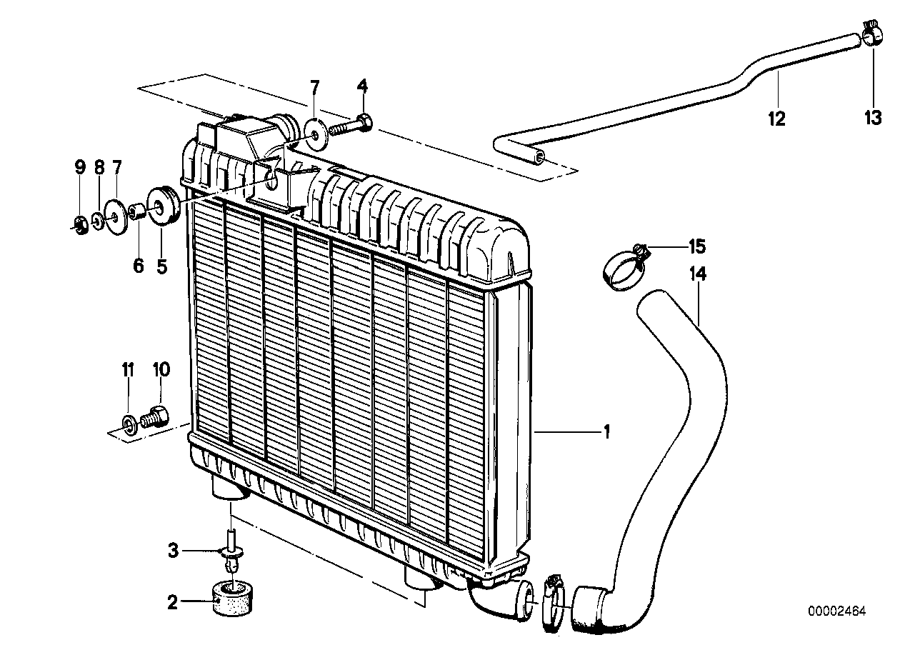 Genuine BMW 17111178213 E28 Radiator (Inc. 520i & 525e) | ML Performance UK Car Parts