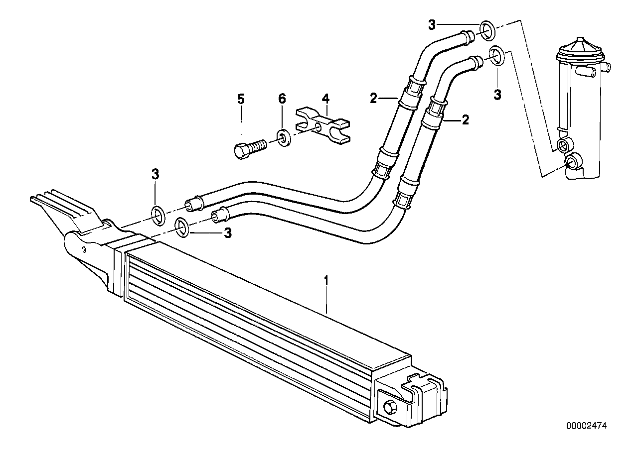 Genuine BMW 17202242207 E34 Oil Cooler (Inc. 524td) | ML Performance UK Car Parts