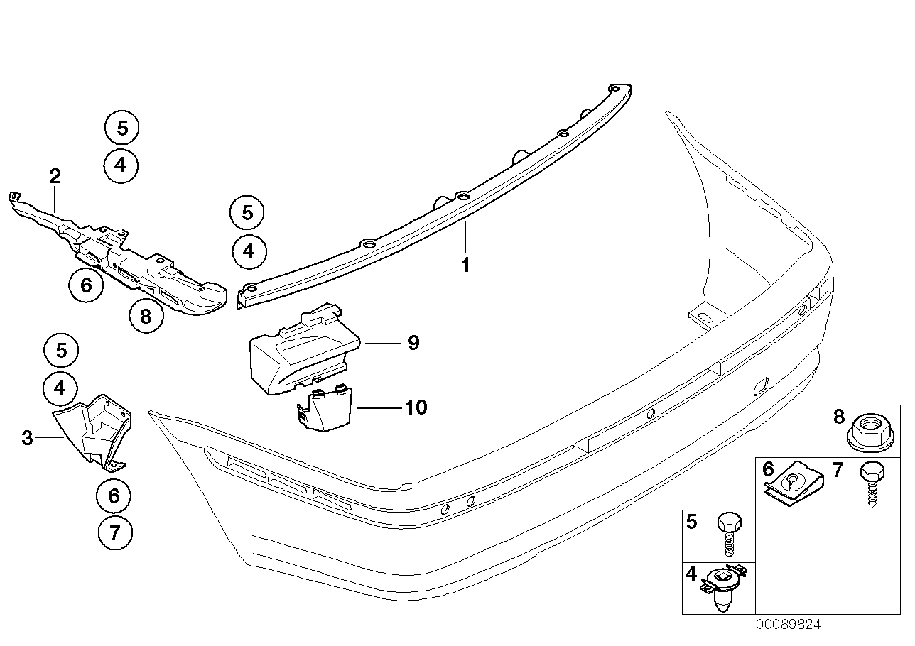 Genuine BMW 51127032610 E46 Reinforcement Right (Inc. 320d, 316i 1.6 & 330xd) | ML Performance UK Car Parts