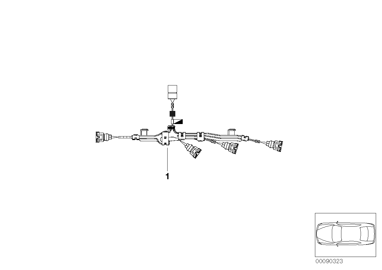 Genuine BMW 12517549051 E61 E60 Cable Harness Injectionvalve (Inc. 740i, 650i & 735i) | ML Performance UK Car Parts