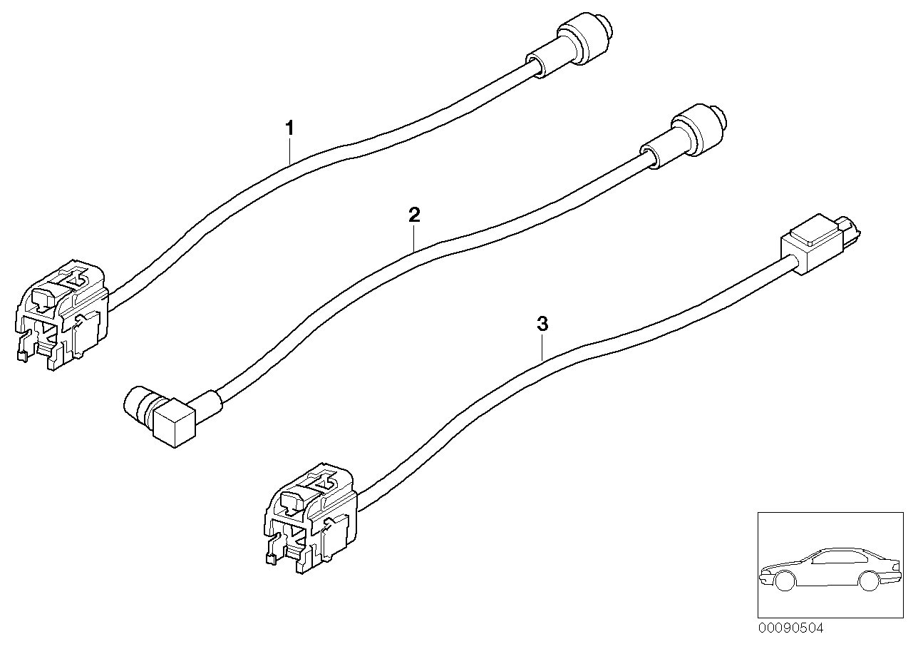 Genuine BMW 61126916298 E39 Antenna Cable, Audio/Video 1520mm (Inc. M5, 525d & 520i) | ML Performance UK Car Parts