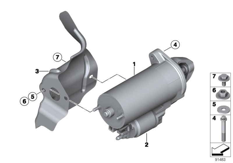 Genuine BMW 12417526238 E90 E83 E60 Solenoid Switch BOSCH (Inc. 535xi, 125i & 116i 1.6) | ML Performance UK Car Parts