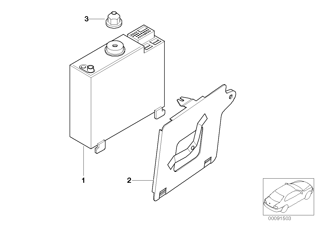 Genuine BMW 65128368216 E39 Bracket F On Bord Monitor Radio (Inc. M5) | ML Performance UK Car Parts