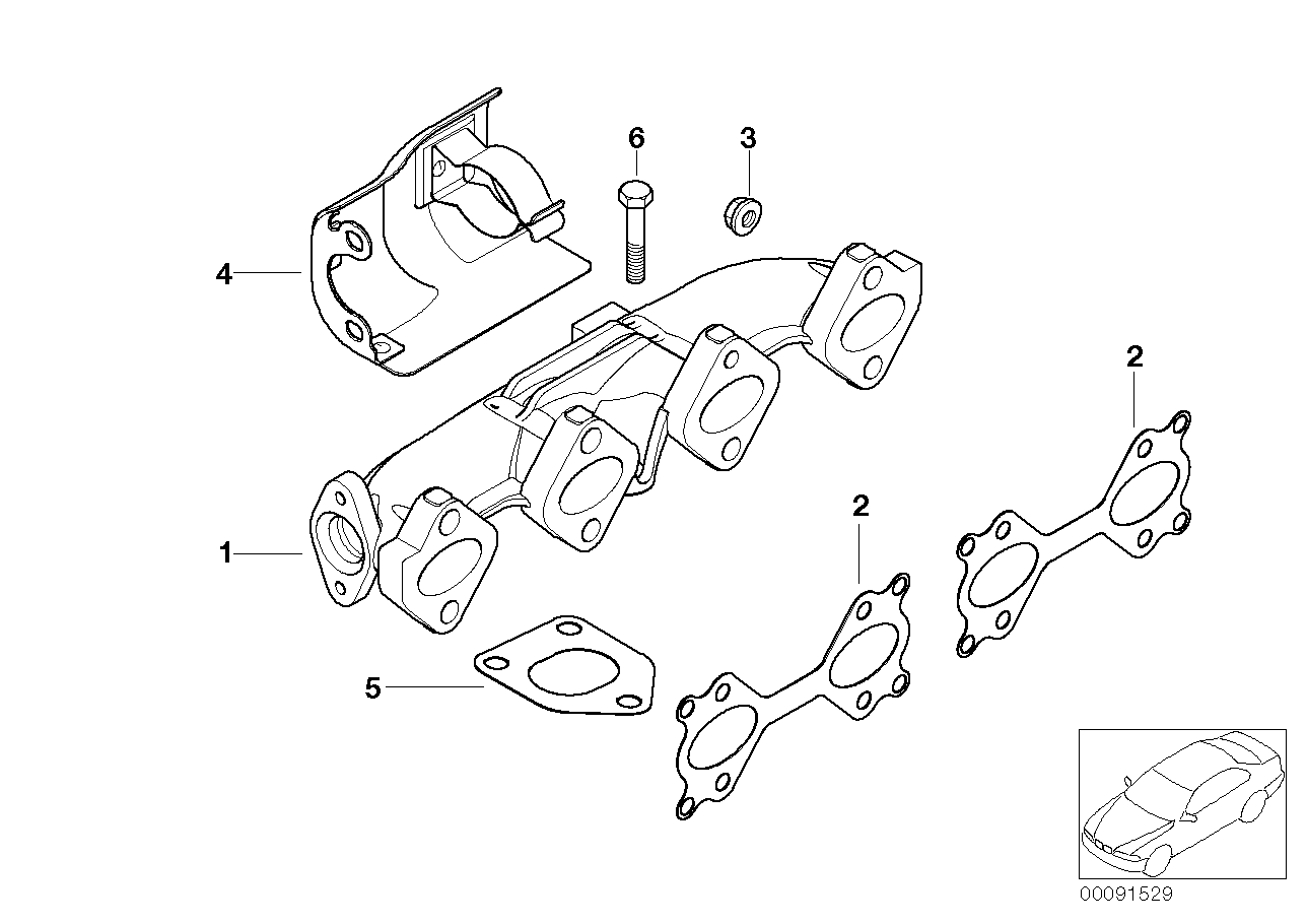 Genuine BMW 11627795266 E83 E53 E87 Gasket Asbestos Free (Inc. 730d, X5 3.0d & 320Cd) | ML Performance UK Car Parts