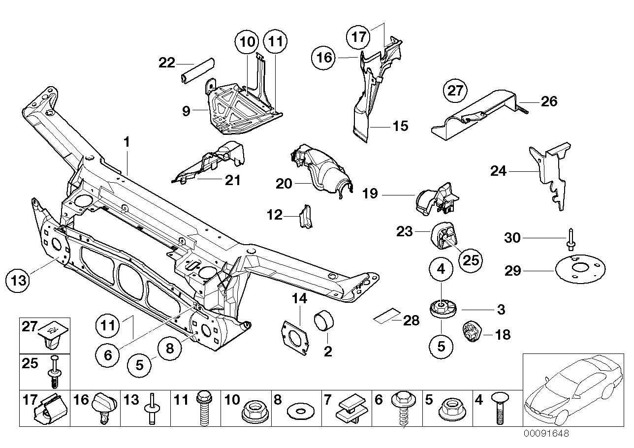 Genuine BMW 51718234797 E46 Left Steering Gear Cover (Inc. 318d, 330Cd & 316i 1.6) | ML Performance UK Car Parts