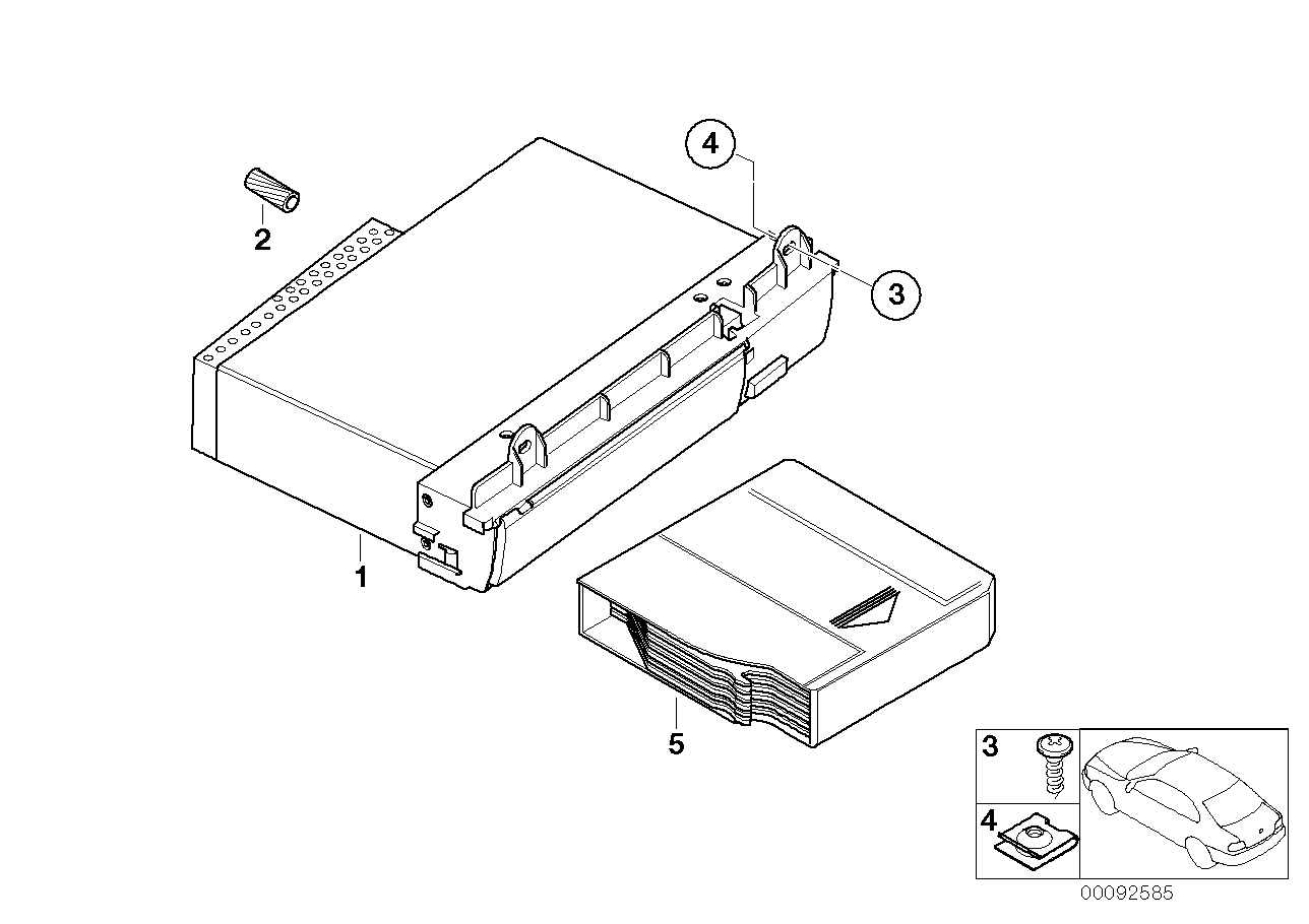 Genuine BMW 65129143440 E66 E65 E67 Exch. Cd Changer (Inc. 740i, 760i & 750Li) | ML Performance UK Car Parts