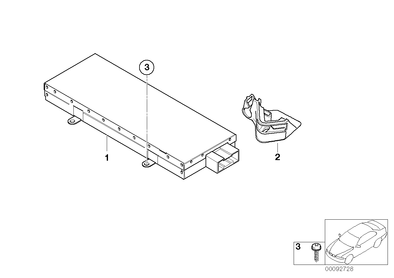 Genuine BMW 65206976779 E65 E67 E66 Antenna Tuner (Inc. 745LiS, 750Li & 740d) | ML Performance UK Car Parts