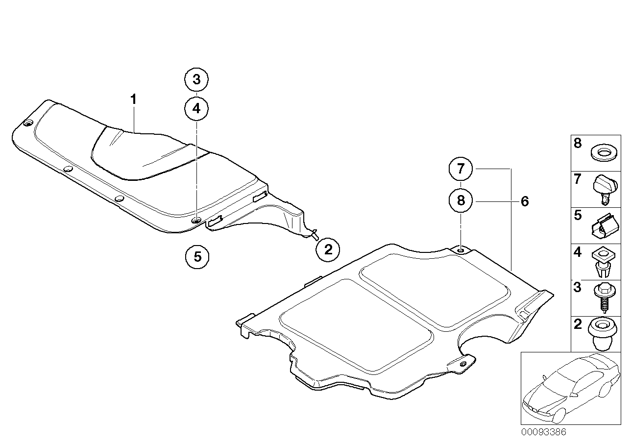 Genuine BMW 17117510909 E65 E66 Covering Left (Inc. 735Li, 740Li & 740i) | ML Performance UK Car Parts