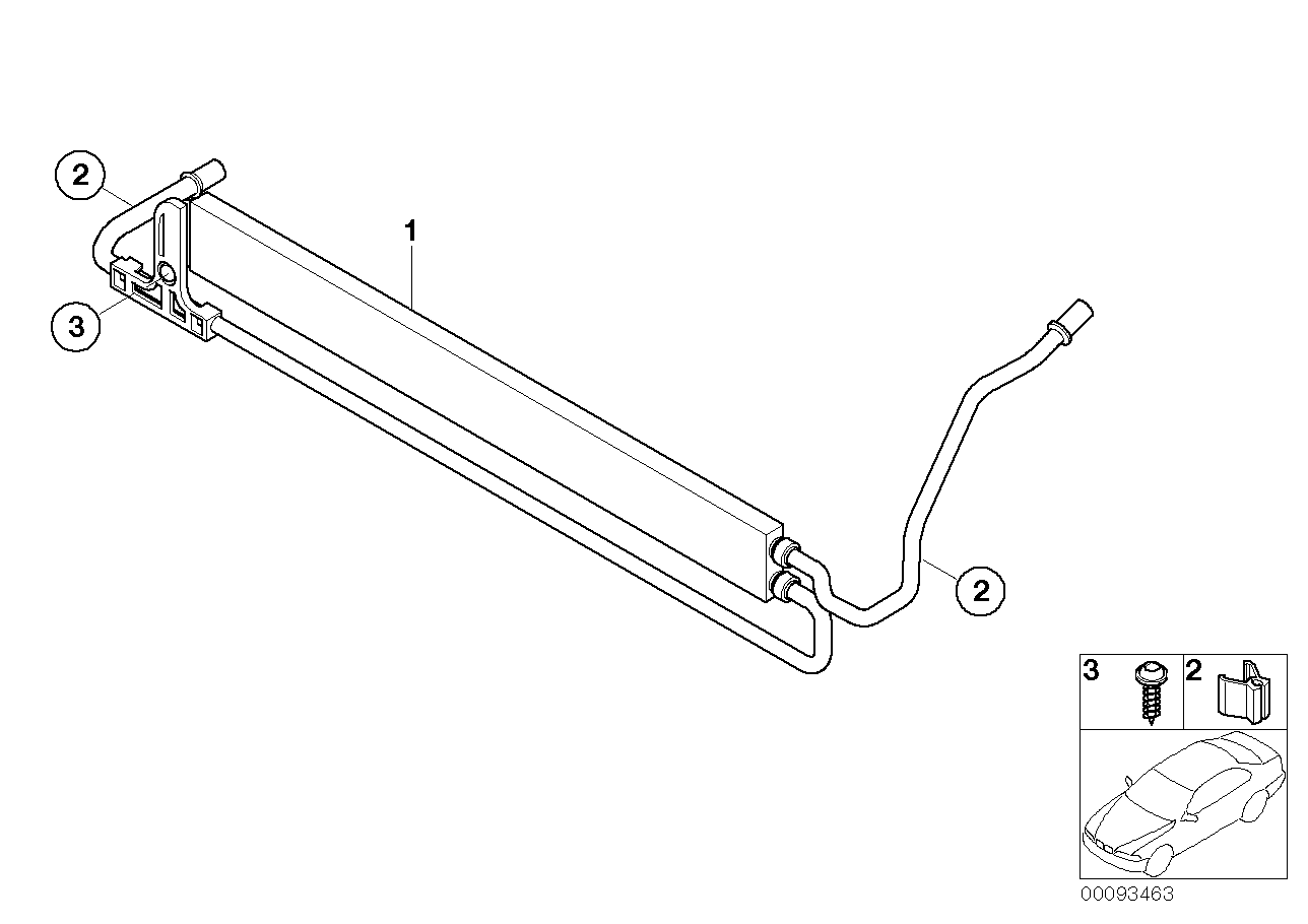 Genuine BMW 17217559964 E66 E65 E67 Power Steering Cooler (Inc. 730i, 745i & 760LiS) | ML Performance UK Car Parts