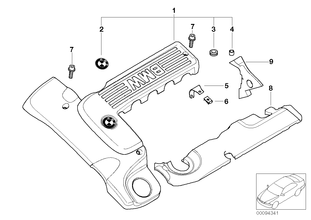 Genuine BMW 11142249953 E46 Holder F Cover, Acoustics (Inc. 330d & 330xd) | ML Performance UK Car Parts