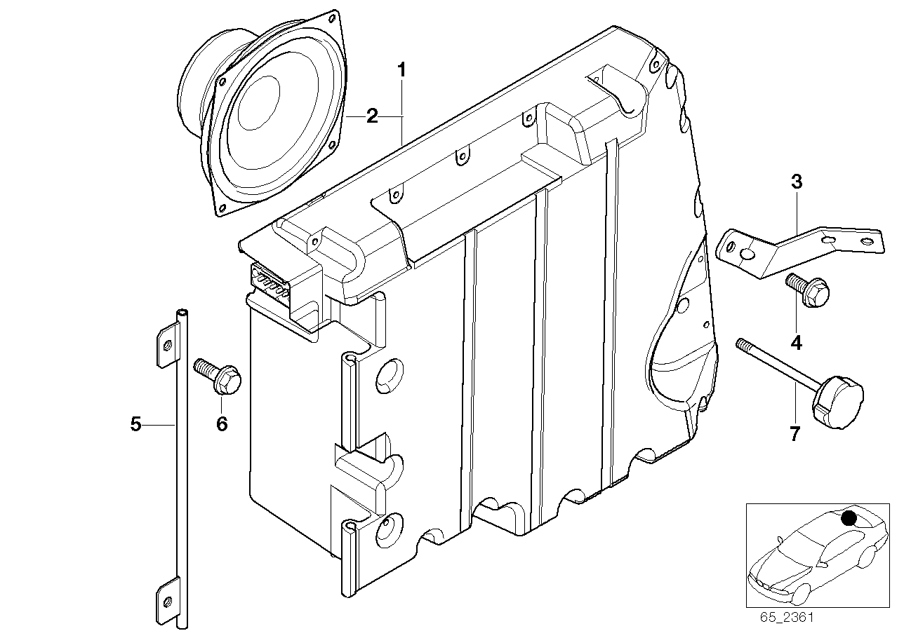 Genuine BMW 65138375274 E39 Lock (Inc. 525tds, 530i & 520i) | ML Performance UK Car Parts