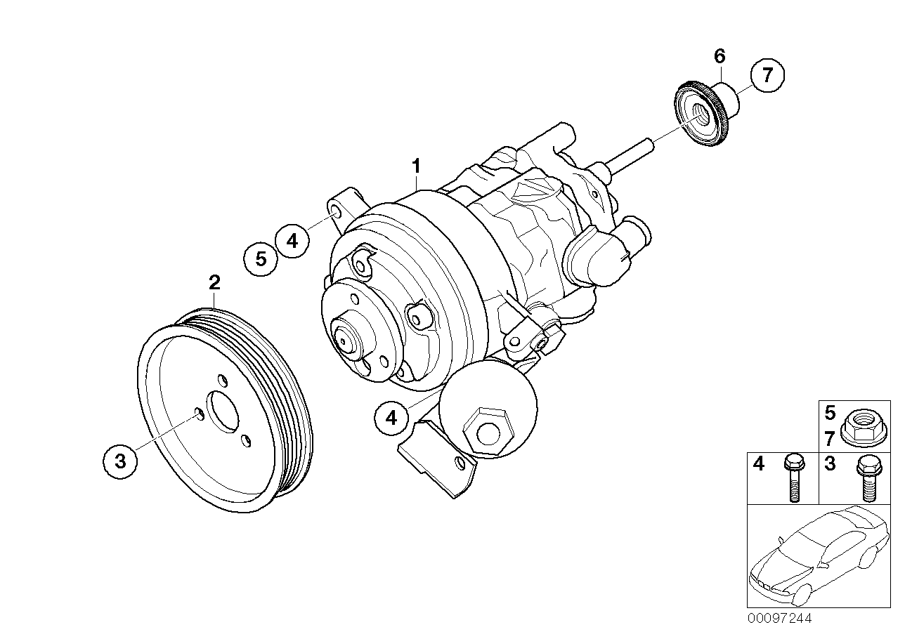 Genuine BMW 32416760070 E65 E66 Tandem Pump LUK (Inc. 745Li, 735i & 735Li) | ML Performance UK Car Parts