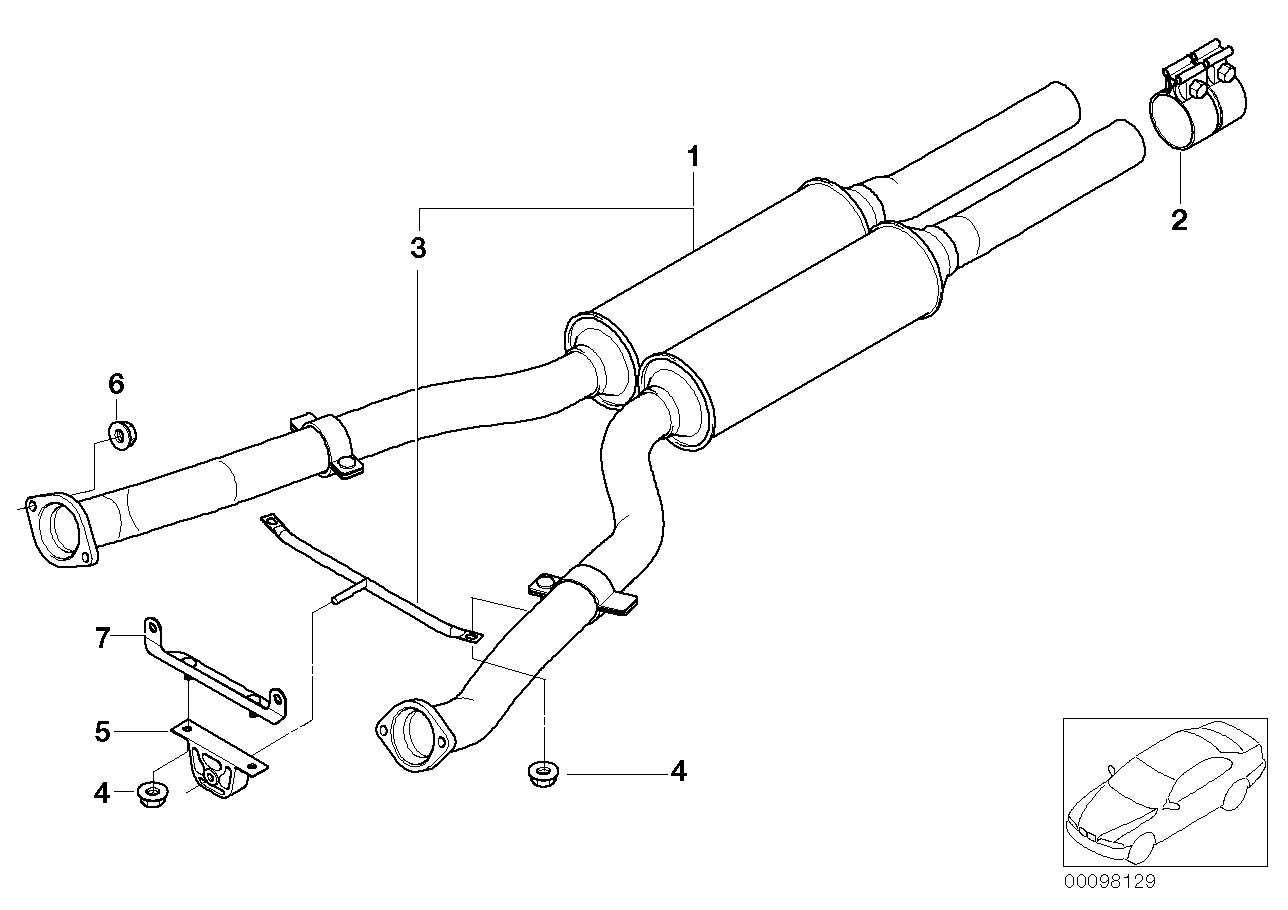 Genuine BMW 18107519016 E65 E67 E66 Cross Brace (Inc. 745i, 740Li & 750i) | ML Performance UK Car Parts