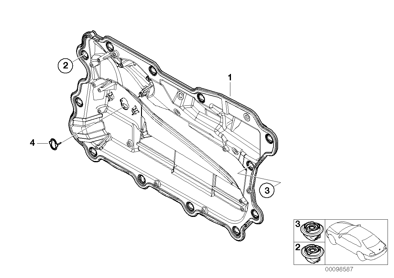 Genuine BMW 51417007118 E65 E66 Quick Fastener 0,8mm (Inc. 730Ld, 760i & 730i) | ML Performance UK Car Parts